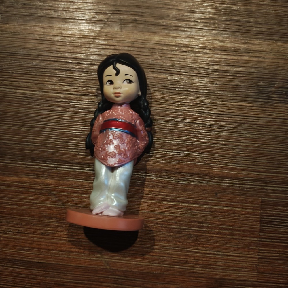 DISNEY ANIMATORS COLLECTION 3"‎ MULAN MINI DOLL TOY PLAY SET FIGURE CAKE TOPPER